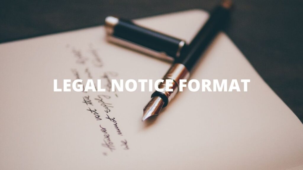 FORMAT OF LEGAL NOTICE FOR RECOVERY OF MONEY - TRIJURIS